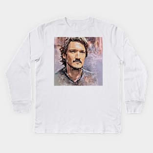 colorful sketch of Pedro Kids Long Sleeve T-Shirt